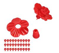 Tomantery Mangeoire à Colibris Fleurs de Remplacement Durable Accessoires de Mangeoire à Oiseaux Multicolores de Haute qualité pour Attirer Les Colibris Convient à la Plupart des 30 Ensembles 1,2