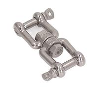 Tomantery Manille à Double Mâchoire en Acier Inoxydable 304, Fonction de Rotation Forte pour Connexion de Levage de Matériel, pour Balançoire de Chaise Hamac, Siège de Yoga (10MM)