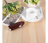 Tomantery Mélangeur de Boissons Chaudes Portatif en Acier Inoxydable, 4 Couleurs, Mousseur électrique, Batteur à œufs, Agitateur pour Cappuccino, Milk-Shake (Café)