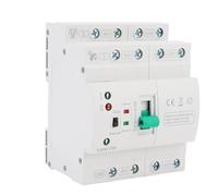 Tomantery Mini ATS Double Sélecteur Automatique 4P 80A Commutateur de Transfert de Générateur Domestique pour Boîte de Distribution PZ30 Niveau PC Type PV Super Fin pour équipement à Forte Demande