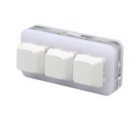 Tomantery Mini Clavier USB 3 Touches Rétroéclairage LED RVB pour OS X, Clavier Programmable Macro OSU Portable pour Le Travail de Bureau, Taille du Matériau Adaptée aux Touches de Cherry (Blanc)