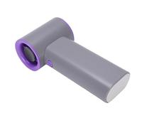 Tomantery Mini Ventilateur Portatif Haute Vitesse, Affichage Numérique Réglable en Continu, Rechargeable par USB, Petit Ventilateur de Poche Silencieux pour Voyage Camping Plage (Gris)