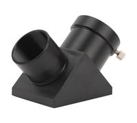 Tomantery Miroir Diagonal Zénith de 1,25 Pouces à 90 Degrés Robuste pour Télescopes Réfracteurs Planètes Célestes éclipses Solaires Observations Terrestres Métal