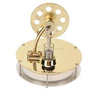 Tomantery Modèle de Moteur Stirling, Alliage de Zinc doré D2 Basse | Modèle de générateur électrique éducatif, avec lampe à alcool, pour l\'apprentissage des sciences et la démonstration en