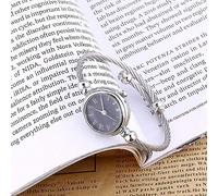 Tomantery Montre-Bracelet Analogique à Quartz Rond avec Chiffres Arabes | Montre-bracelet à manchette ouverte en alliage, montre durable pour femme, cadran facile à lire, pour femme