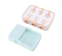 Tomantery Moule à Crème Glacée Réutilisable en Silicone, Animal Mignon, Machine à Crème Glacée pour Bricolage Fait Maison, Moule Bleu, Matériaux Sûrs pour les Fêtes de Famille, Plastique/silicone