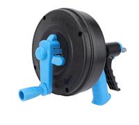 Tomantery Nettoyeur de Canalisations électrique, Déboucheur à Ressort en Acier Durable, 65 Minutes, pour Tuyaux de 50 à 75mm, adapté à la Plomberie Domestique, Matériau ABS (Ressort de 5 m)