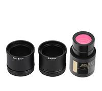 Tomantery Oculaire électronique USB 1,3 MP pour Lecteur de Microscope Gratuit avec Bague D'adaptation pour Windows//, Alliage D'aluminium Noir 4,6 X 3,7 Mm Applicable pour L'étude des Micro-Images