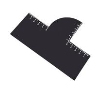 Tomantery Outil de Coiffure Réutilisable pour Façonner la Ligne des Cheveux avec Indicateur de Mesure pour Coiffures de Précision, pour L'amélioration du Barbier, Matière Plastique