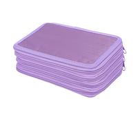 Tomantery Oxford - Trousse à Crayons Portable à 72 Emplacements, Organisateur pour Pinceaux à Aquarelle, Pochette Boho Portable pour Artistes (Violet)