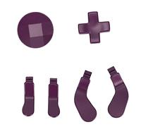 Tomantery Palettes de Remplacement en Métal, Coussinets D en Acier Inoxydable, tactilité Améliorée pour Accessoires de Contrôleur Série 2 (Violet)