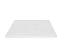 Tomantery Papin en Papier 180gsm Sleents d'enregistrement, Trou de Centre Transparent Blanc Blanc de 12 Pouces Couvertures de Disques Carrés pour la Collection de Disques