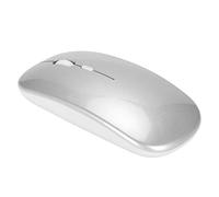 Tomantery PC Mouse, Monde DE RECHARGEMBLE 3,7 V 18MA avec Câble DE Charge USB pour Gagner 7 pour Les Tablettes (Argent)