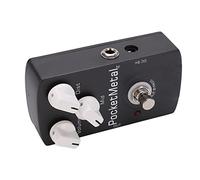 Tomantery Pédale d'effet Guitare électrique Pocket Metal True Bypass | Pédale à effet unique avec contrôle de distorsion, taille compacte pour les plates-formes de guitare
