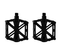 Tomantery Pédales de Vélo VTT Antidérapantes en Aluminium Légères pour la Course sur Route et Le Cyclisme Récréatif 1 Paire de Couleurs Vives Durables pour L'équitation Longue Distance (Noir)