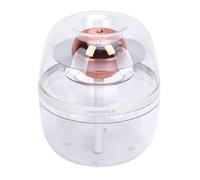 Tomantery Petit Humidificateur Portable Silencieux 3L, Double Buse Transparent, USB, pour Bureau, Maison, Chambre à Coucher, Voyage, Matériau ABS (Blanche)