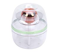 Tomantery Petit Humidificateur Portable Silencieux 3L, Double Buse Transparent, USB, pour Bureau, Maison, Chambre à Coucher, Voyage, Matériau ABS (Verte)