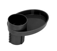 Tomantery Plateau de Collation de Siège de Voiture, Plaque Porte-gobelet Portable et Durable pour Les Voyages des Tout-Petits en Plastique 4,33 Pouces pour Les Sorties en Famille (Noire)