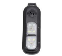 Tomantery Porte-clés D'auto-défense, Alarme Compacte et étanche, Lumière LED 130db, Alarme de sécurité d'urgence pour la Course de Nuit (Noire)