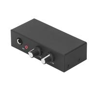 Tomantery PréAmplificateur de Son Stéréo, Micro Haute Performance, Amplificateur de Casque, Préampli de Platine Phono pour Petite Maison, Alliage D'aluminium Noir DC5-12V