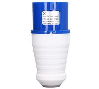 Tomantery Prise Industrielle étanche Bleue, 3 Broches IP44, 32A CEE 220-250V, Installation Facile pour PC D'atelier + Laiton (HR-023 (mâle))