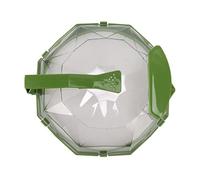 Tomantery Protection contre les éclaboussures de -ondes, Couvercle PC Transparent Durable pour la Cuisine, Réduit la Fréquence de Nettoyage, 11,4x10,2x4,7 Pouces (Vert herbe)