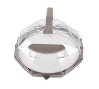 Tomantery Protection contre les éclaboussures de -ondes, Couvercle PC Transparent Durable pour la Cuisine, Réduit la Fréquence de Nettoyage, 11,4x10,2x4,7 Pouces (Café)
