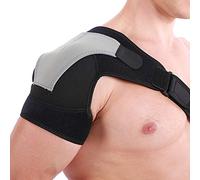 Tomantery Protection D'épaule Réglable, Support D'épaule Droite pour Les Amateurs de Tennis et de Fitness, Gris