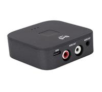 Tomantery Récepteur de Musique 5.0 avec NFC pour Stéréo de Voiture, Appel Mains Libres, Adaptateur AUX pour Système de Streaming, Idéal pour Smartphone Tablette ABS Noir