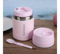 Tomantery Récipient Alimentaire isolé en Acier Inoxydable pour Boîte à Déjeuner, Pot Thermique Rose de 800 Ml pour Pique-nique et Bureau, Boîte à Déjeuner Sous Vide Portable pour une Personne