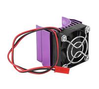 Tomantery Refroidisseur de Dissipateur de Chaleur de Voiture RC de 36 Mm de Diamètre avec Ailette Thermique de Ventilateur pour Moteur 1/10 540/3650/3660/3670, Alliage D'aluminium/violet, (Violet)