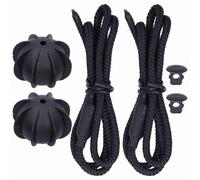 Tomantery Remplacement de Sangle de Ficelle D'étagère de Colis de Coffre de 2 Pièces, Facile à Installer et Fiable, adapté aux Pièces Automobiles, Matériau en Nylon Noir, pour MK6