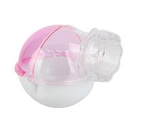 Tomantery Salle de Bain pour Hamster avec Couvercle Transparent, Petite | Bain de sable pour animaux de compagnie à plateau amovible, baignoire en plastique facile à nettoyer pour Hamster,