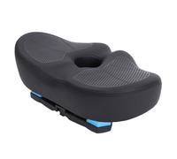 Tomantery Selle de Vélo Surdimensionnée, Légère et Confortable avec Cuir PU Résistant à l'usure, Double Absorption des Chocs pour Le VTT, Adaptée aux Cyclistes Longue Distance (Noir)
