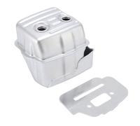 Tomantery Silencieux D'échappement de Tronçonneuse en Acier pour MS271 MS291, Réduction du Bruit et Optimisation des émissions, Essentiel pour Les Opérateurs de Tronçonneuse