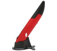 Tomantery Souris de Poche Optique sans Fil 2,4 GHz 800 1200 1600 DPI Réglage Conception Ergonomique pour Un Contrôle Précis Plug and Play pour Les Employés de Bureau Matériau ABS (Rouge)