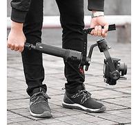 Tomantery Stabilisateur de Poignée Pliante Réglable D'extérieur en Alliage pour Ronin-S, Poignée Noire Ergonomique pour Une Prise de Vue équilibrée, Charge de 10 Kg pour Les Amateurs D'appareil