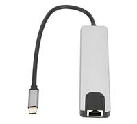 Tomantery Station D'extension Efficace Hub 6 en 1 de Type C pour Les Joueurs de Bureau Extenseur USB en Alliage D'aluminium pour Disque Dur Souris 4K pour Pro