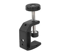 Tomantery Support de Bureau Durable en Alliage D'aluminium Noir, Support de Pince C pour Lampe de Poche, Trépied D'appareil Photo, Photographie pour Professionnels