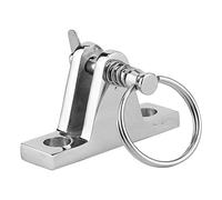 Tomantery Support de Charnière de Pont Bimini de Bateau en Acier Inoxydable Poli avec Goupille à Dégagement Rapide, Pièce de Capot de Pulvérisation Marine pour Yacht, Aspect Miroir, 2,4 X 0,6 Pouces