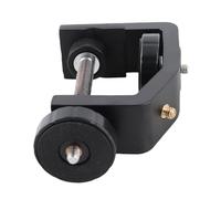 Tomantery Support de Serrage en C Noir en Alliage D'aluminium avec Coussinet en Caoutchouc Antidérapant pour Lampe de Poche, Appareil Photo, Trépied, Photographie, Trou de Vis 1/4" pour Montage sur