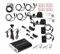 Tomantery Système de Surveillance de Voiture Panoramique HD à 360 Degrés DVR pour la sécurité du Véhicule Système Complet D'aide au Stationnement pour Voiture de Tourisme, Camion, Bus