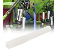 Tomantery Tube Court de Traite, Tuyau de Raccordement en Caoutchouc Durable pour Pièces de Jeu de Gobelets de Traite, Paquet de 4 pour Une Utilisation à la Ferme (Tubes de Lait Courts Blancs (4 dans