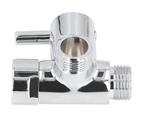 Tomantery Valve de Dérivation de Bras de Douche en Métal, Inverseur de Pomme de Douche à Main Durable pour Salle de Bains, Connexion Universelle G 1/2