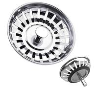 Tomario Passoire d'évier de cuisine en acier inoxydable de rechange pour attrape-nourriture/cheveux, diamètre du trou 78 mm, 80 mm, 82 mm, 84 mm (1, 80 mm), SS1025