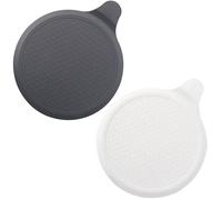 Tomario Silicone Bathtub Stopper, Bouchon d'évier Extra Large de 6 », Bouchon de Douche Universel pour évier de Cuisine et Salle de Bain (Gris + Blanc)