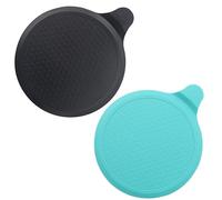 Tomario Silicone Bathtub Stopper, Bouchon d'évier Extra Large de 6 », Bouchon de Douche Universel pour évier de Cuisine et Salle de Bain (Noir+Bleu)