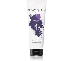 Tomas Arsov Sapphire Blonde Shampoo shampoing neutralisant les reflets jaunes pour les cheveux blonds froids ayant subi une décoloration ou un balayage 250 ml