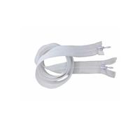 TOMASELLI MERCERIA Fermeture Éclair Ruban Invisible 2 Curseurs Séparables Chaîne Spirale Nylon N°4 Séparable 1 MT Long - Blanc