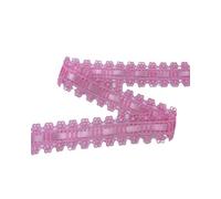 TOMASELLI MERCERIA Passamaneria Pizzo Macramè Fiori Tramezzo Fiore Passanastro Raso Alto 3 Cm - Rose